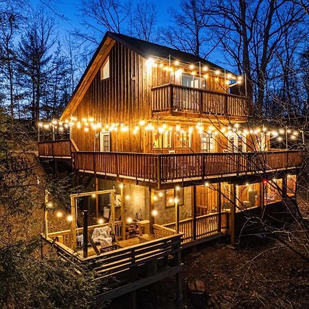 The Family Stone Luxe Cabin Sleeps 12 Hot Tub Dogfriendly Dollywood 비둘기 포지 외부 사진