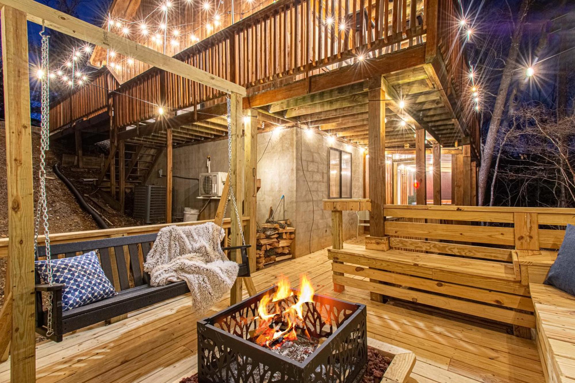 The Family Stone Luxe Cabin Sleeps 12 Hot Tub Dogfriendly Dollywood 비둘기 포지 외부 사진
